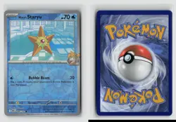 MISTY'S STARYU 046/182 REVERSE HOLO DESTINED RIVALS POKEMON TCG NM - Image 3