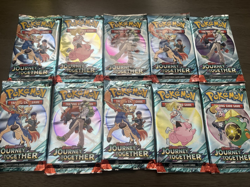 Pokemon TCG JOURNEY TOGETHER BOOSTER PACK LOT OF 10 New Sealed Fast Ship - Image 2