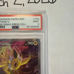 PSA 9 Jolteon V 183 Pokemon Swsh Black Star Promo Vmax Premium Collection - Image 3