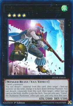 Yugioh! LP Castel, the Skyblaster Musketeer - DUDE-EN018 - Ultra Rare - 1st Edit - Image 1