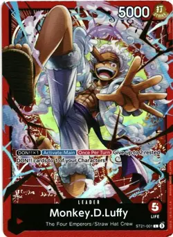 One Piece ST21-001 Monkey D Luffy Leader Gear 5 English Edition - Image 1