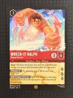 Disney Lorcana #103/204 Wreck-It Ralph Legendary Winterspell - Image 1