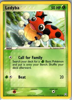 Ledyba 64/109 Non Holo Team Rocket Returns - Pokemon Card - NM - Image 1