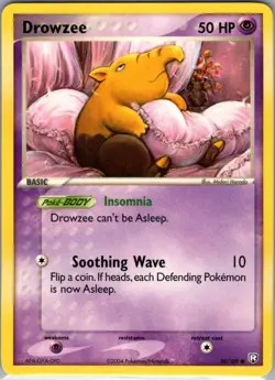 Drowzee 54/109 Non Holo Team Rocket Returns - Pokemon Card - NM - Image 1