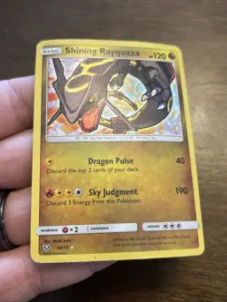 Pokemon TCG Shining Rayquaza Holo Rare Card Shining Legends 56/73 - Image 3