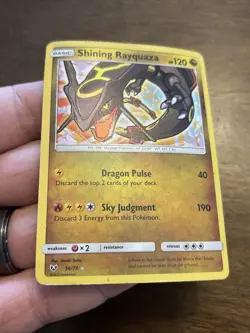 Pokemon TCG Shining Rayquaza Holo Rare Card Shining Legends 56/73 - Image 4