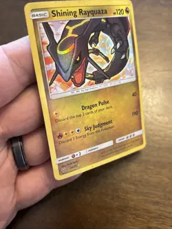 Pokemon TCG Shining Rayquaza Holo Rare Card Shining Legends 56/73 - Image 5