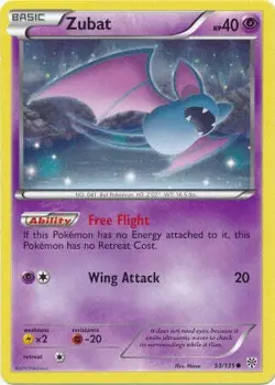 Zubat 53/135 - Pokemon Plasma Storm Common Card - Image 1