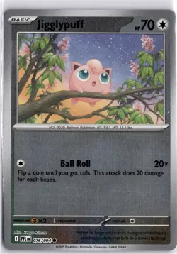 Jigglypuff 076/094 Reverse Holo Phantasmal Flames Pokemon Trading Card TCG - Image 1