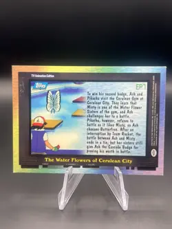 The Water Flowers Of Cerulean City Blue Label Vintage Pokemon Topps Card - Image 2