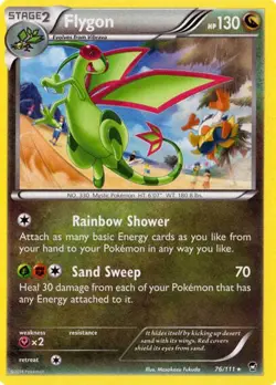 Flygon 76/111 - Pokemon XY Furious Fists Card - Image 1