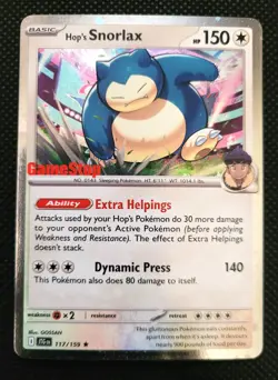 Hop's Snorlax 117/159 GameStop Cosmos Holo Promo Miscellaneous Cards & Products - Image 1