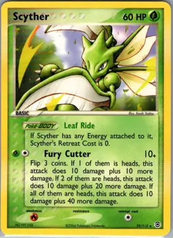 Scyther 29/112 Non Holo FireRed & LeafGreen - Pokemon Card - NM - Image 1
