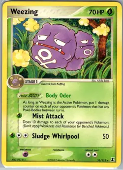 Weezing 33/113 Non Holo Delta Species - Pokemon Card - NM - Image 1
