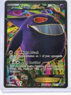 Pokemon TCG XY Phantom Forces Gengar EX Full Art Ultra Rare Card 114/119 - Image 1