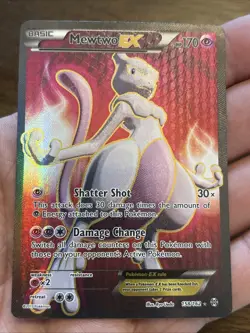 Pokemon Mewtwo-EX TCG Full Art Ultra Rare Holo Card Breakthrough 158/162 - Image 2