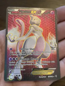 Pokemon Mewtwo-EX TCG Full Art Ultra Rare Holo Card Breakthrough 158/162 - Image 3