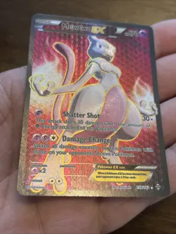 Pokemon Mewtwo-EX TCG Full Art Ultra Rare Holo Card Breakthrough 158/162 - Image 5