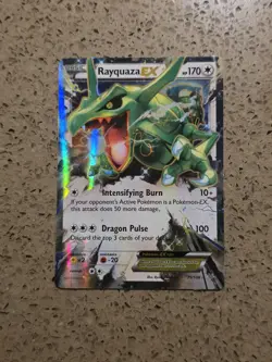 Rayquaza EX 75/108 Holo Pokemon Card XY Roaring Skies 2015 Near Mint - Image 2