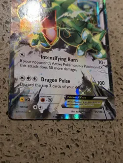Rayquaza EX 75/108 Holo Pokemon Card XY Roaring Skies 2015 Near Mint - Image 3