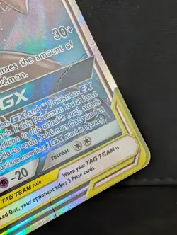 Pokemon Greninja & Zoroark GX Card 107/214 Sun and Moon Unbroken Bonds MP - Image 3