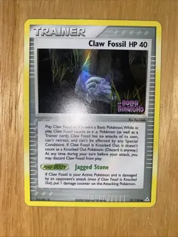 Claw Fossil 91/110 - Holon EX Phantoms Reverse Holo Stamp Pokemon TCG Card LP - Image 1