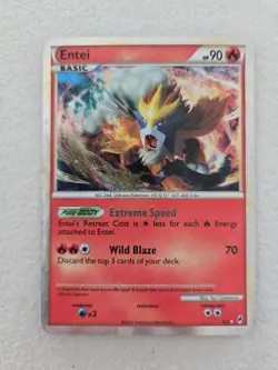 Entei SL3 Call of Legends Secret Pokemon card TCG - Image 1