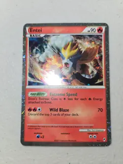 Entei SL3 Call of Legends Secret Pokemon card TCG - Image 2