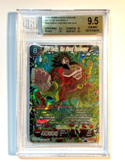 Dragon Ball Super Card Game SS4 Broly, the Great Destroyer BT11-152 SCR BGS 9.5 - Image 1