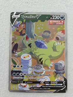 Tyranitar V 155/163 SWSH Battle Styles Pokemon card TCG - Image 1