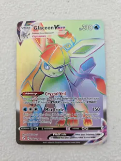 Glaceon VMAX 208/203 SWSH Evolving Skies Pokemon card TCG - Image 1