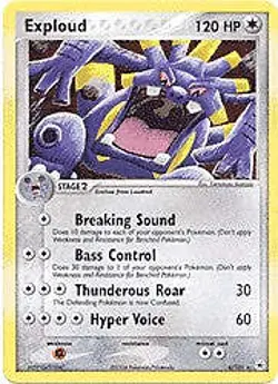 Pokemon EX Hidden Legends 6/101 Exploud Holofoil Card - Image 1