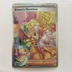 Pokemon TCG Temporal Forces Bianca's Devotion Holo Card SV05: Trainer - Image 1