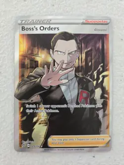 Boss's Orders 189/192 SWSH Rebel Clash Pokemon card TCG - Image 1