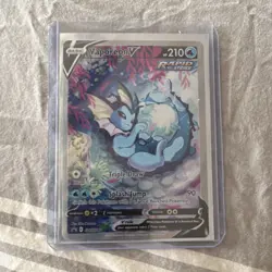 Pokemon Vaporeon V Rapid Strike Full Art Holo Promo Card SWSH149 210 HP - Image 1