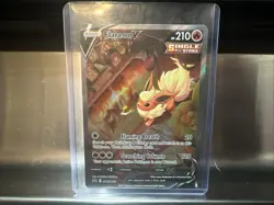 Pokemon Flareon v SWSH179 Sword & Shield Promo Card Holo Near Mint Condition - Image 1