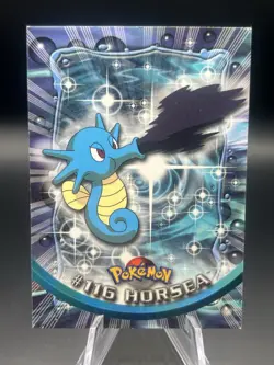 Topps Horsea #116 Non-Holo Vintage Pokemon Trading Card Vintage Blue Logo - Image 1