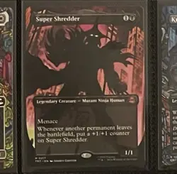 Magic: The Gathering Super Shredder Legendary Creature Black Card Lot - Image 1