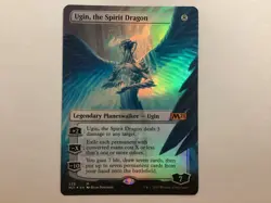 MTG Core Set 2021 UGIN, THE SPIRIT DRAGON Borderless Foil NM (0027BIN) - Image 1