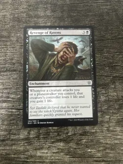 MTG 1x Revenge of Ravens x1 LP Throne of Eldraine - Image 1
