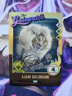 MTG Secret Lair - The Baseballing - Ajani Goldmane - Autographed Signed NM - Image 1