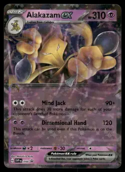 Pokemon Cards Alakazam ex 050 Scarlet & Violet Promo NM - Image 1