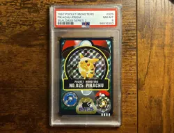 1997 PIKACHU & RAICHU POCKET MONSTERS SEALDASS PRISM SEQUENTIAL PSA 8 🔥📈 - Image 2