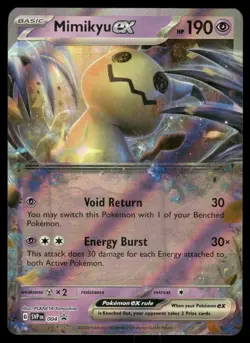 Pokemon Tcg Mimikyu ex 004 Sv: Scarlet & Violet Promo Cards Holo NM - Image 1