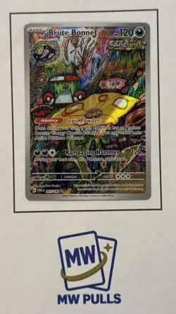 Pokemon Brute Bonnet 207/182 SV04: Paradox Rift Illustration Rare Holo - Image 1