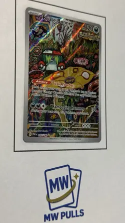 Pokemon Brute Bonnet 207/182 SV04: Paradox Rift Illustration Rare Holo - Image 2