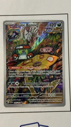 Pokemon Brute Bonnet 207/182 SV04: Paradox Rift Illustration Rare Holo - Image 4