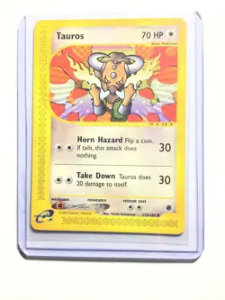 TAUROS - 133/165 - Expedition Base Set - Common - Pokemon Card - NM - Image 1