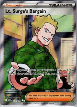 Lt. Surge's Bargain 170/132 ME01: Mega Evolution - Pokemon Card - NM - Image 1