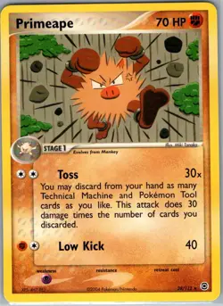 Primeape 28/112 Non Holo FireRed & LeafGreen - Pokemon Card - NM - Image 1